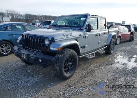 2021 Jeep Gladiator Willys 4X4 из США, поврежденный, VIN 1C6HJTAG6ML548318